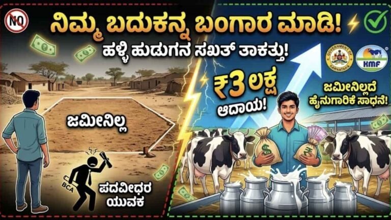 ಜಮೀನಿಲ್ಲ ಆದರೂ 3 ಲಕ್ಷ ಆದಾಯ