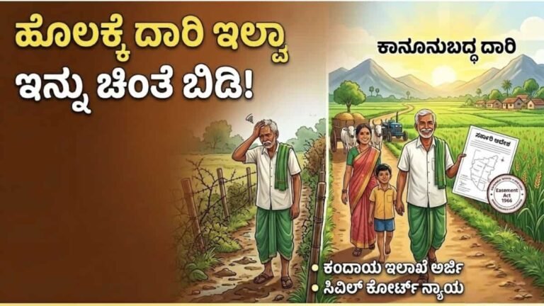 ಹೊಲಕ್ಕೆ ದಾರಿ ಇಲ್ವಾ? ಇನ್ನು ಚಿಂತೆ ಬಿಡಿ